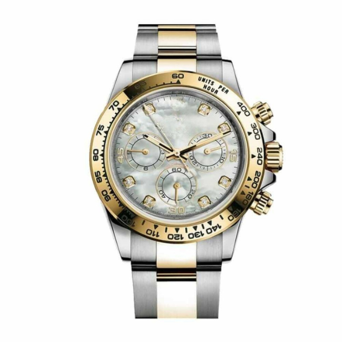 Chronograph 40 – Black Dial | Steel & Gold Tone Bracelet & Tachymeter Bezel